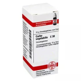 CARBO VEGETABILIS C 30 globules, 10 g