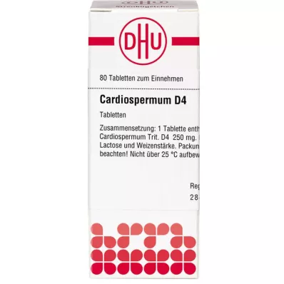 CARDIOSPERMUM D 4 tablets, 80 pc