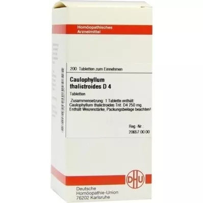CAULOPHYLLUM THALICTROIDES D 4 tablets, 200 pc
