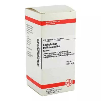 CAULOPHYLLUM THALICTROIDES D 4 tablets, 200 pc CAULOPHYLLUM THALICTROIDES D 4 tablets, 200 pc