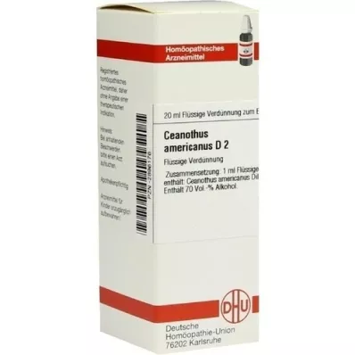 CEANOTHUS AMERICANUS D 2 Dilution, 20 ml