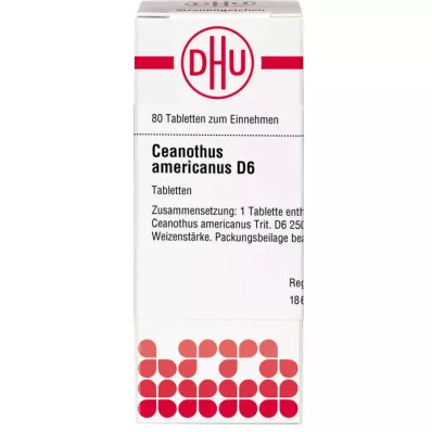 CEANOTHUS AMERICANUS D 6 tablets, 80 pc