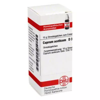 CUPRUM ACETICUM D 30 globules, 10 g