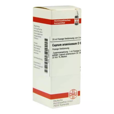 CUPRUM ARSENICOSUM D 6 Dilution, 20 ml