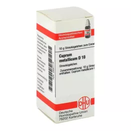CUPRUM METALLICUM D 10 globules, 10 g