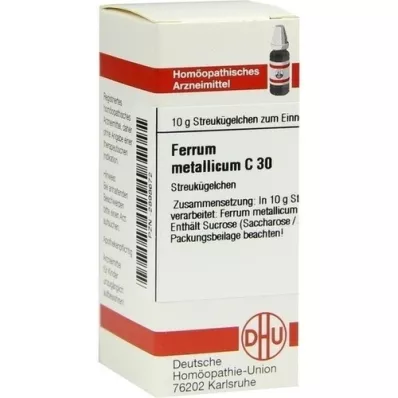 FERRUM METALLICUM C 30 globules, 10 g
