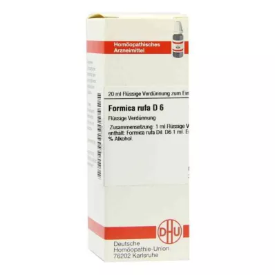FORMICA RUFA D 6 Dilution, 20 ml FORMICA RUFA D 6 Dilution, 20 ml
