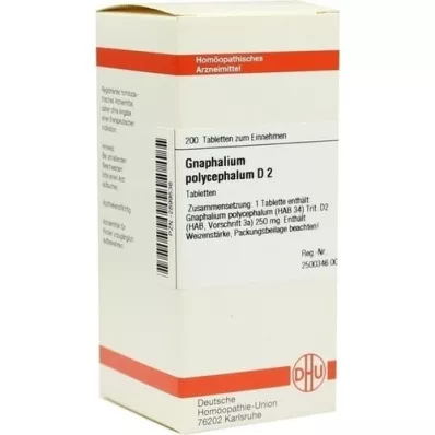 GNAPHALIUM POLYCEPHALUM D 2 tablets, 200 pc