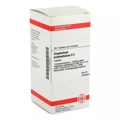 GNAPHALIUM POLYCEPHALUM D 2 tablets, 200 pc GNAPHALIUM POLYCEPHALUM D 2 tablets, 200 pc