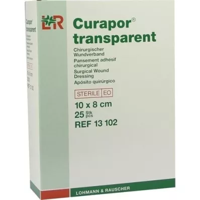 CURAPOR Wound dressing sterile transparent 8x10 cm, 25 pcs