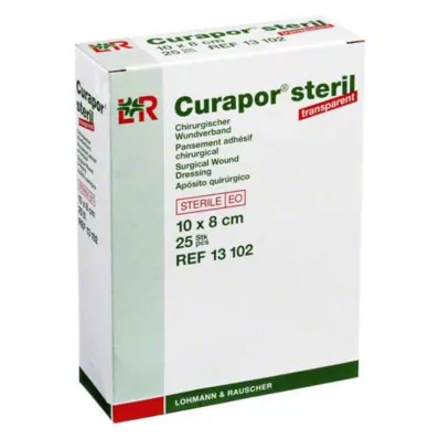 CURAPOR Wound dressing sterile transparent 8x10 cm, 25 pcs CURAPOR Wound dressing sterile transparent 8x10 cm, 25 pcs