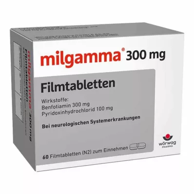MILGAMMA 300 mg film-coated tablets, 60 pcs MILGAMMA 300 mg film-coated tablets, 60 pcs