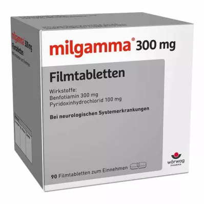 MILGAMMA 300 mg film-coated tablets, 90 pcs MILGAMMA 300 mg film-coated tablets, 90 pcs