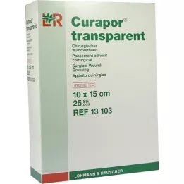 CURAPOR Wound dressing sterile transparent 10x15 cm, 25 pcs