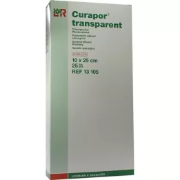 CURAPOR Wound dressing sterile transparent 10x25 cm, 25 pcs