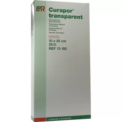 CURAPOR Wound dressing sterile transparent 10x25 cm, 25 pcs