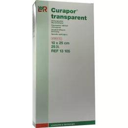 CURAPOR Wound dressing sterile transparent 10x25 cm, 25 pcs