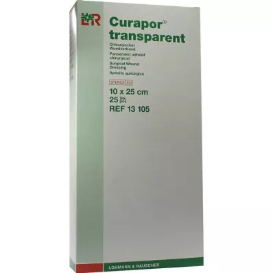 CURAPOR Wound dressing sterile transparent 10x25 cm, 25 pcs