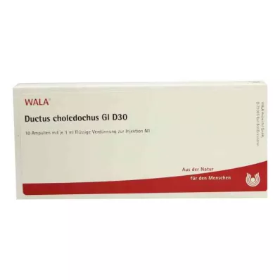 DUCTUS CHOLEDOCHUS GL D 30 Ampoules, 10X1 ml DUCTUS CHOLEDOCHUS GL D 30 Ampoules, 10X1 ml