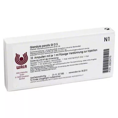 GLANDULA PAROTIS GL D 5 ampoules, 10X1 ml