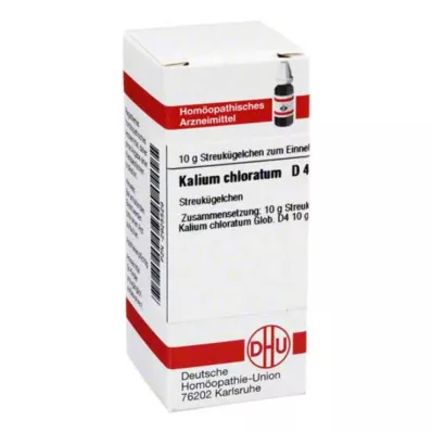 KALIUM CHLORATUM D 4 globules, 10 g