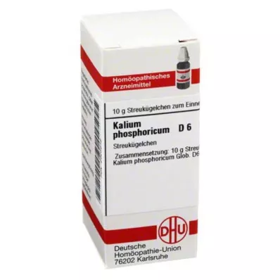 KALIUM PHOSPHORICUM D 6 globules, 10 g KALIUM PHOSPHORICUM D 6 globules, 10 g