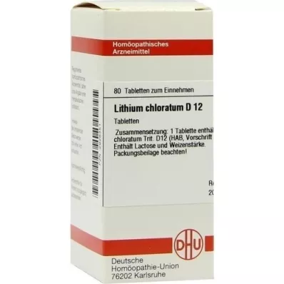 LITHIUM CHLORATUM D 12 tablets, 80 pc