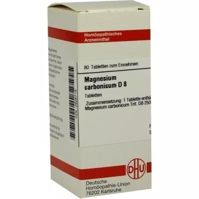 MAGNESIUM CARBONICUM D 8 tablets, 80 pc