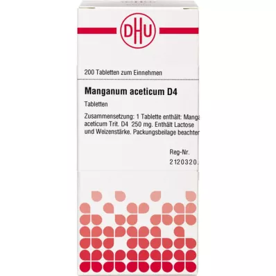 MANGANUM ACETICUM D 4 tablets, 200 pc