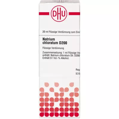 NATRIUM CHLORATUM D 200 dilution, 20 ml