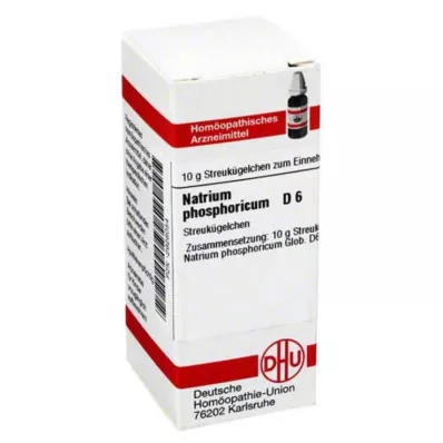 NATRIUM PHOSPHORICUM D 6 globules, 10 g NATRIUM PHOSPHORICUM D 6 globules, 10 g