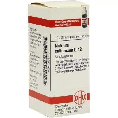 NATRIUM SULFURICUM D 12 globules, 10 g