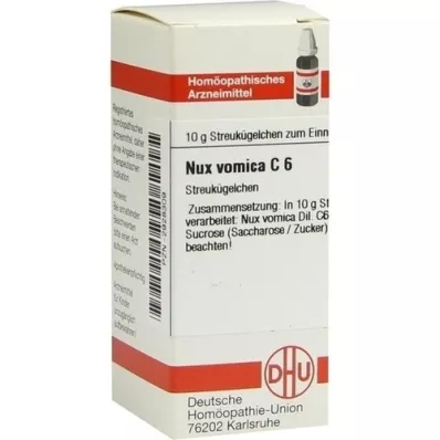 NUX VOMICA C 6 globules, 10 g