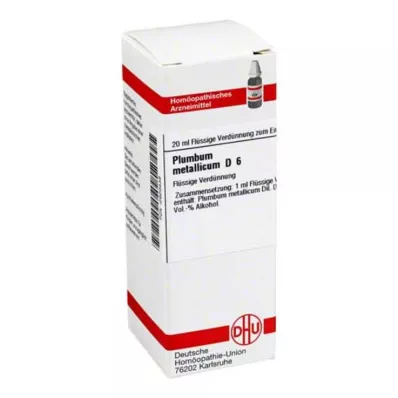 PLUMBUM METALLICUM D 6 Dilution, 20 ml PLUMBUM METALLICUM D 6 Dilution, 20 ml