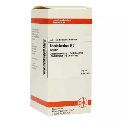 RHODODENDRON D 6 tablets, 200 pc RHODODENDRON D 6 tablets, 200 pc