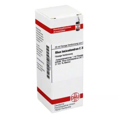 RHUS TOXICODENDRON C 30 dilution, 20 ml
