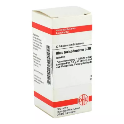 RHUS TOXICODENDRON C 30 tablets, 80 pc RHUS TOXICODENDRON C 30 tablets, 80 pc