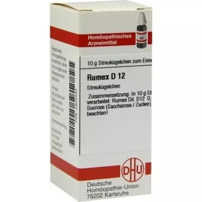 RUMEX D 12 globules, 10 g