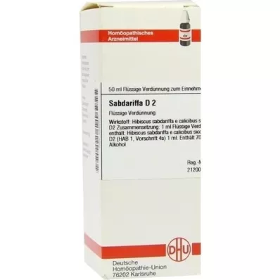 SABDARIFFA D 2 Dilution, 50 ml