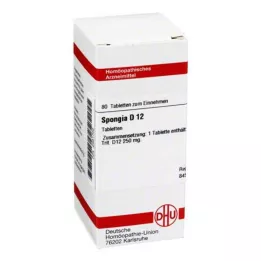 SPONGIA D 12 tablets, 80 pc