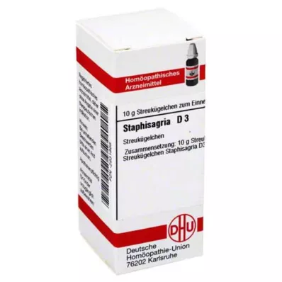 STAPHISAGRIA D 3 globules, 10 g
