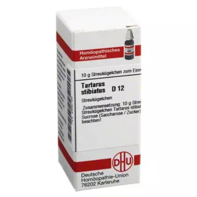 TARTARUS STIBIATUS D 12 globules, 10 g TARTARUS STIBIATUS D 12 globules, 10 g