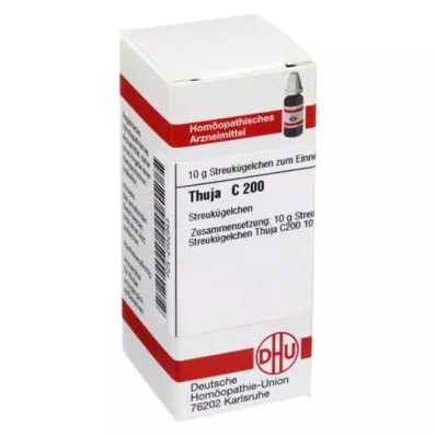 THUJA C 200 globules, 10 g THUJA C 200 globules, 10 g