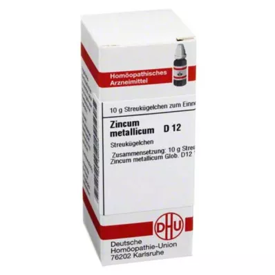 ZINCUM METALLICUM D 12 globules, 10 g