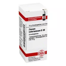 ZINCUM VALERIANICUM D 30 globules, 10 g