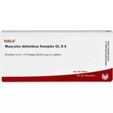 MUSCULUS DELTOIDEUS Complex GL D 6 Ampoules, 10X1 ml MUSCULUS DELTOIDEUS Complex GL D 6 Ampoules, 10X1 ml