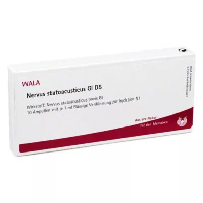 NERVUS STATOACUSTICUS GL D 5 ampoules, 10X1 ml NERVUS STATOACUSTICUS GL D 5 ampoules, 10X1 ml