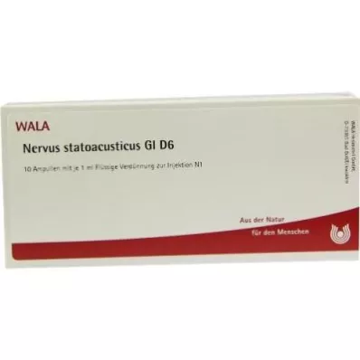 NERVUS STATOACUSTICUS GL D 6 Ampoules, 10X1 ml NERVUS STATOACUSTICUS GL D 6 Ampoules, 10X1 ml