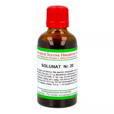 SOLUNAT No.20 drops, 50 ml SOLUNAT No.20 drops, 50 ml