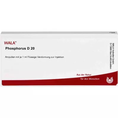 PHOSPHORUS D 20 Ampoules, 10X1 ml PHOSPHORUS D 20 Ampoules, 10X1 ml